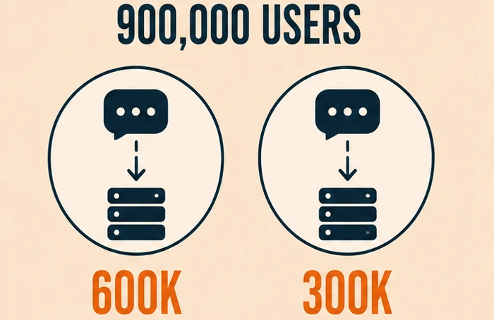Illustration showing 900,000 users affected by AI browser extensions stealing chat data