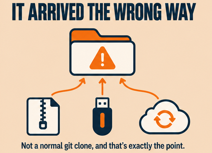 how the GitSpawn vulnerability arrives outside a normal git clone